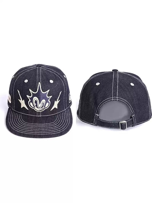 Embroidered Denim Truck Cap