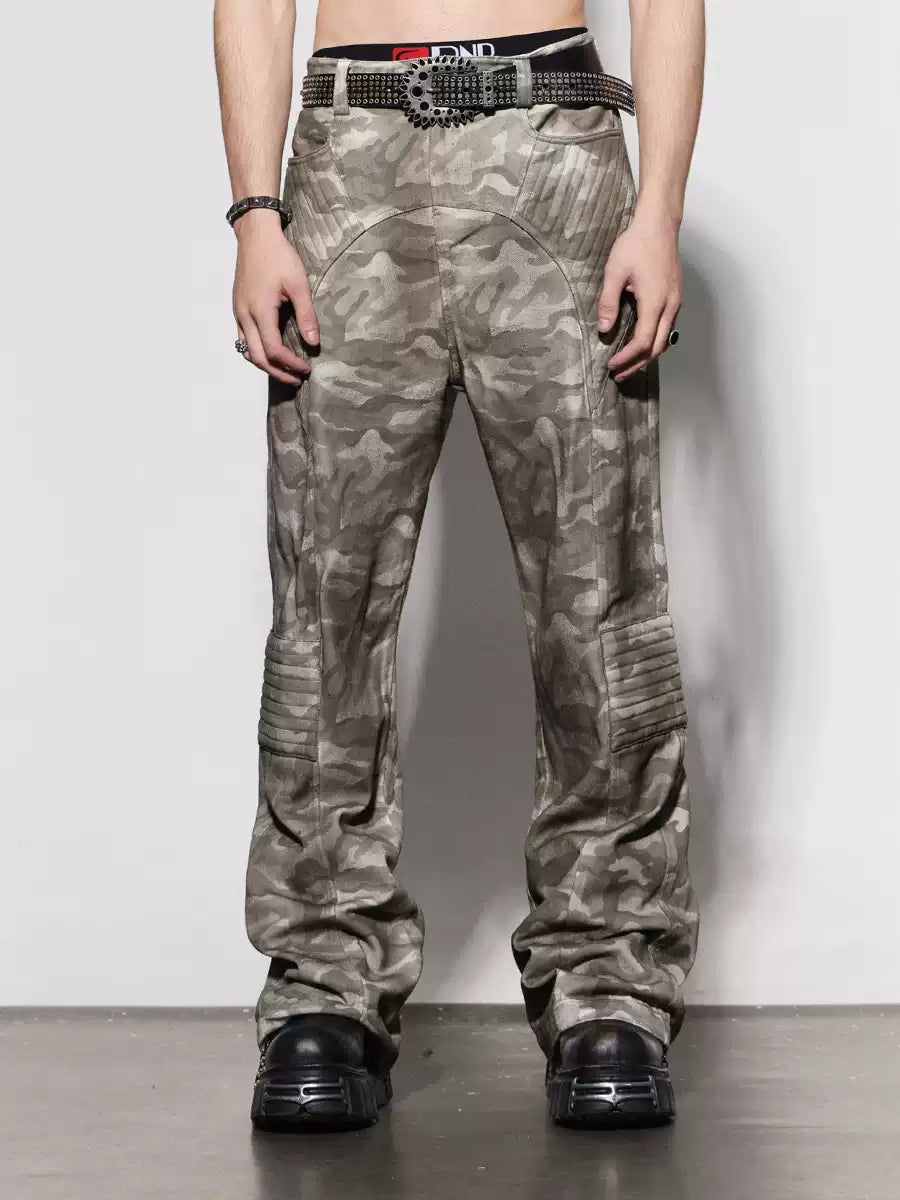 Arc Spliced Tactical Camo Biker Jeans