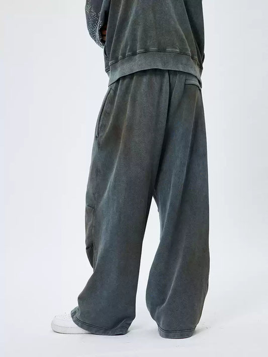 Distressed Mud-Dyed Sweatpants