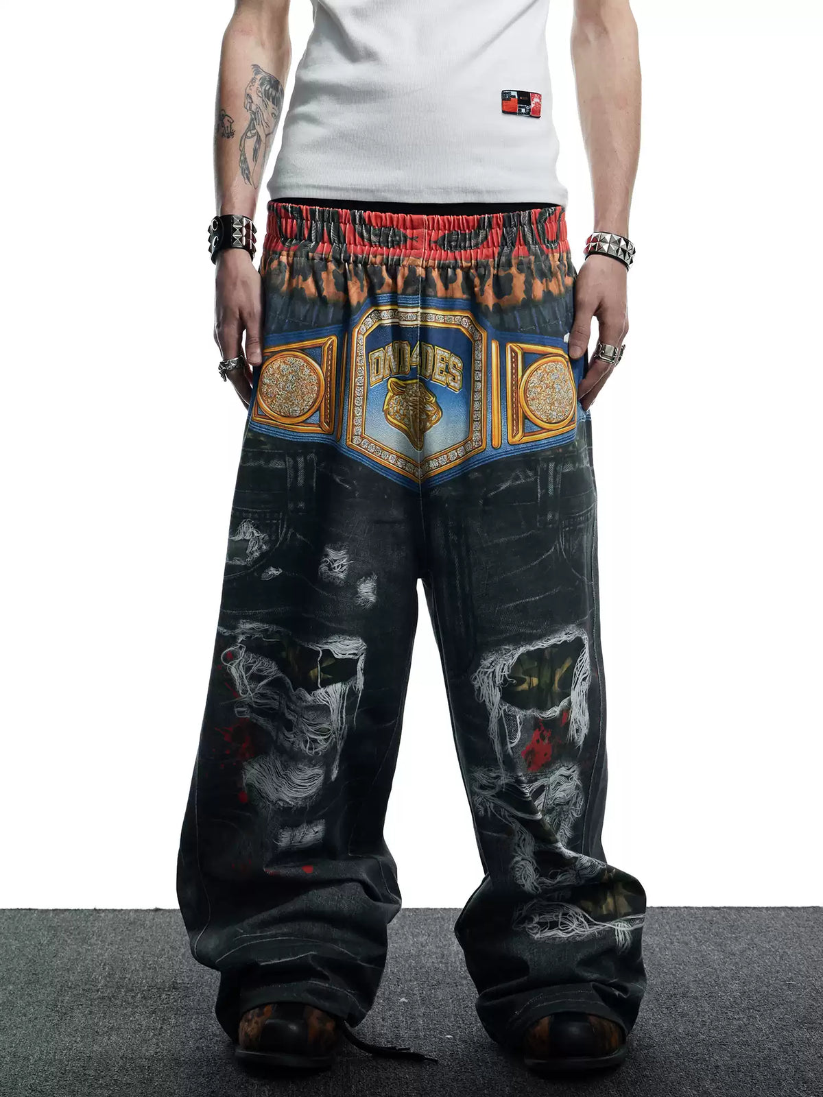 Boxing Gold Belt Sweatpants