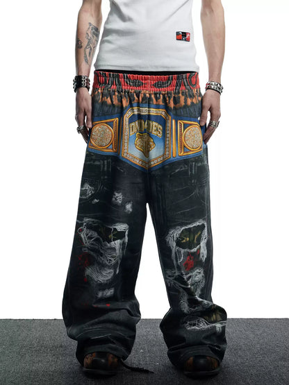 Boxing Gold Belt Sweatpants