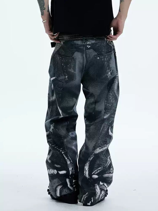 VENOM Alien Pipeline Waxed Print Pants