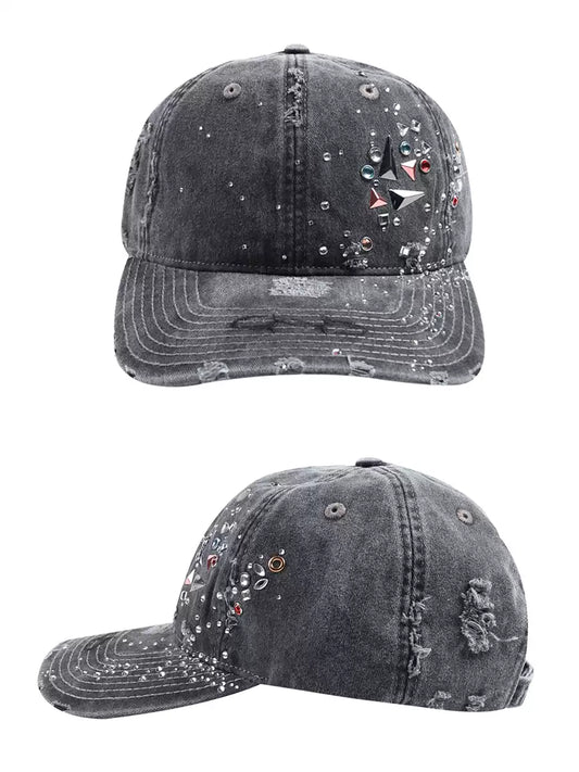 Diamond Distressed Cap