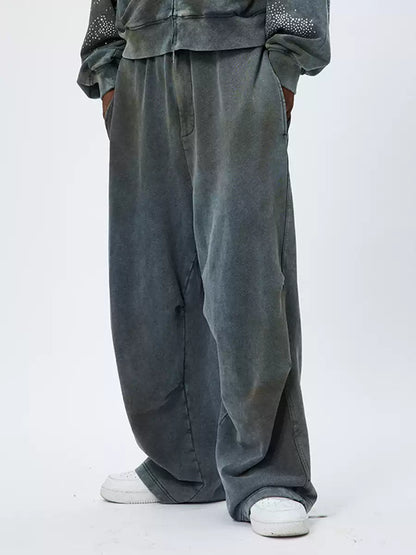 Distressed Mud-Dyed Sweatpants