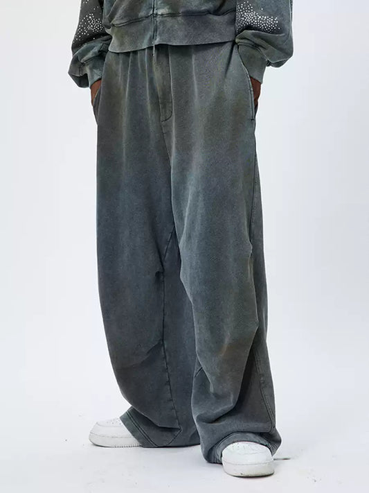 Distressed Mud-Dyed Sweatpants