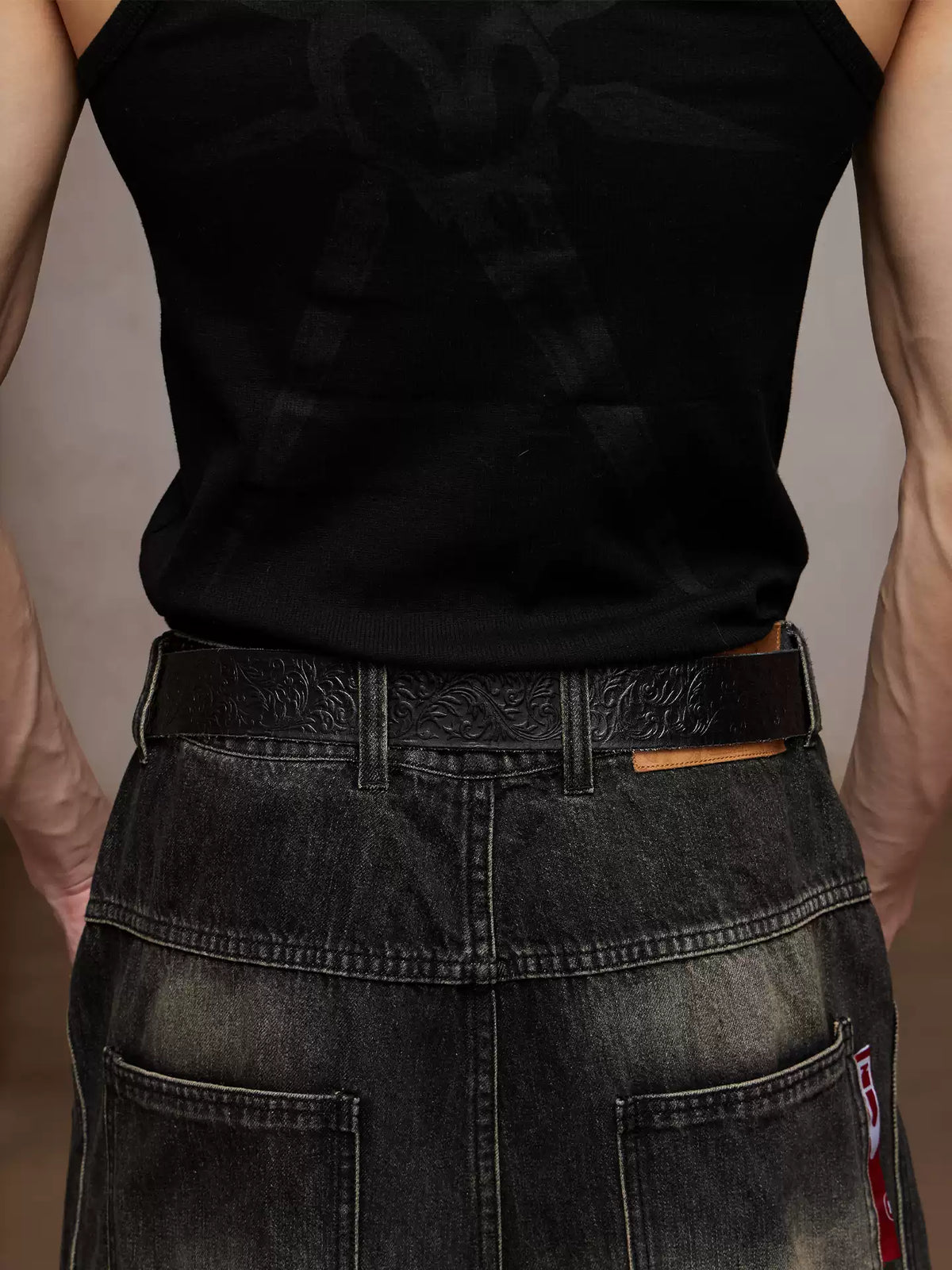 Snake Print Honeysuckle Belt