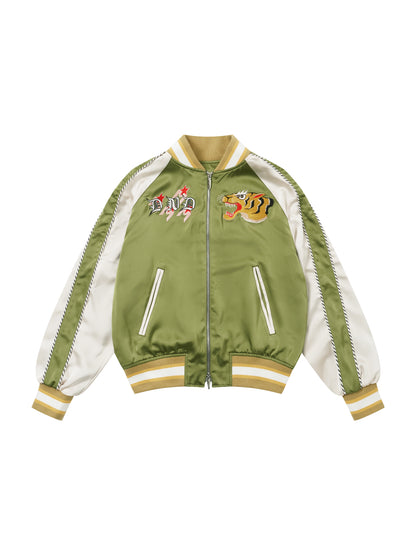 Tiger & Skull Embroidered Sukajan Jacket