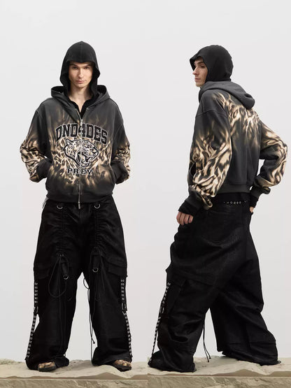 Coated Drawstring Ruched Cargo Pants - image 4 of 4