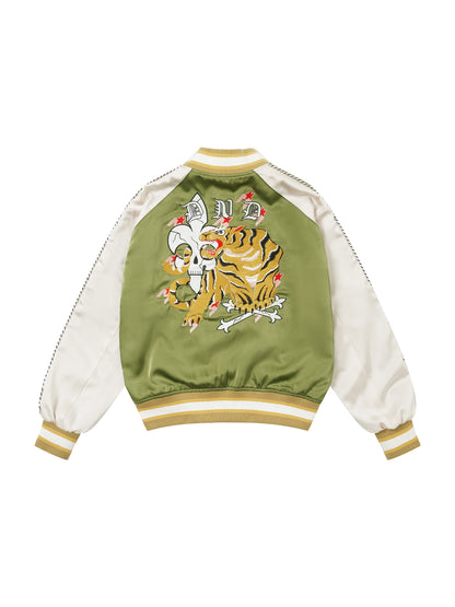 Tiger & Skull Embroidered Sukajan Jacket