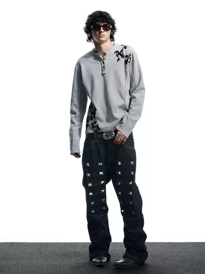 Punk Raw Denim Jeans - image 4 of 5