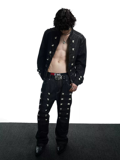 Punk Raw Denim Jeans - image 5 of 5
